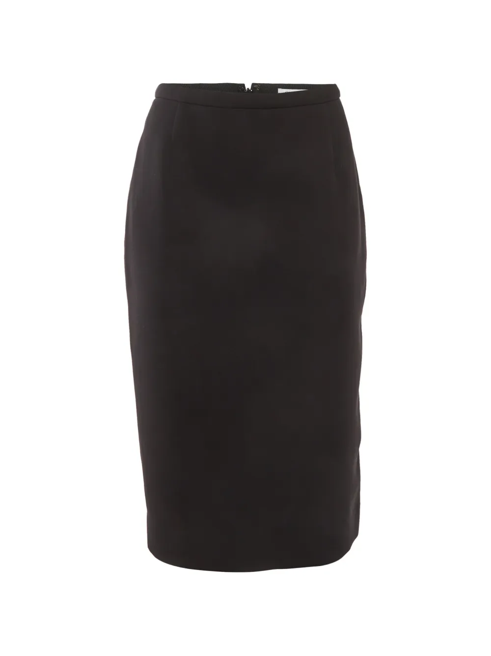 Pre-owned Dior Gabardine Pencil Skirt In Black