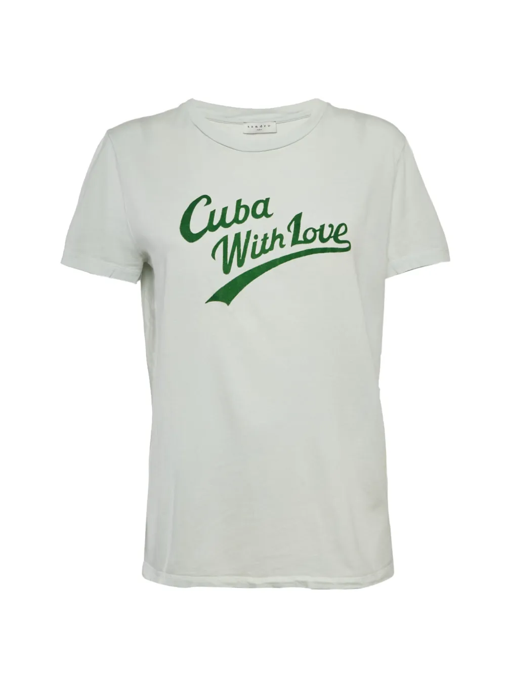SANDRO flocked jersey T-shirt - Bianco