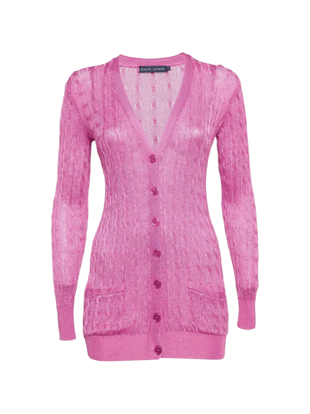 Ralph Lauren Vintage cable-knit cardigan - Rosa