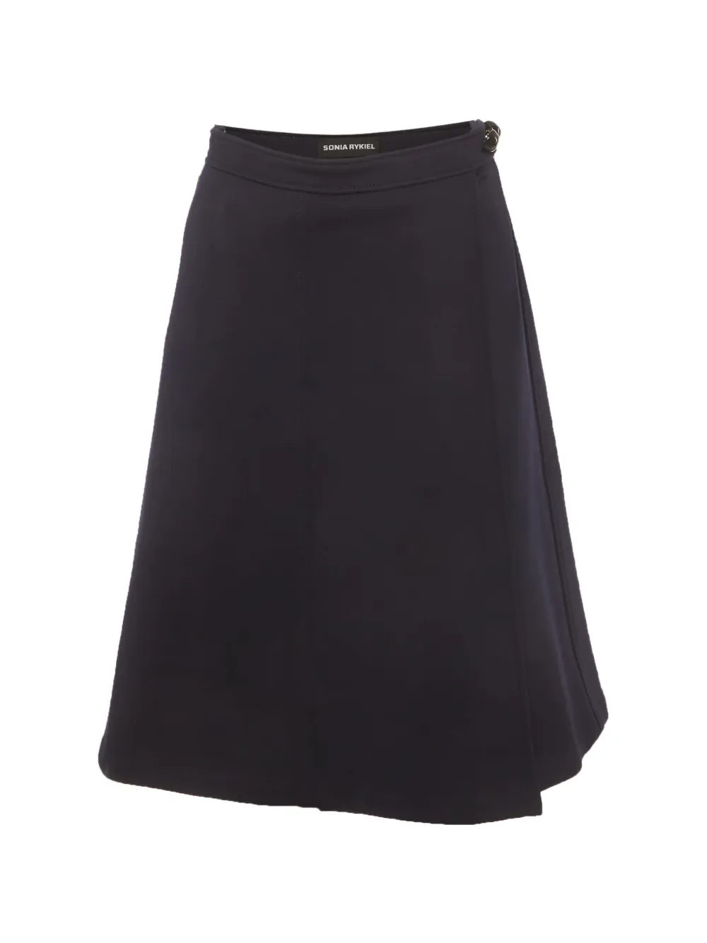Sonia Rykiel Pre-Owned wrap-style jersey midi skirt - Blau