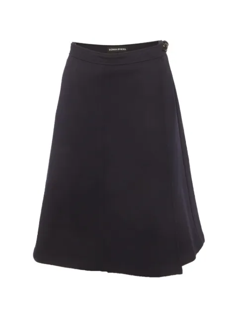 Sonia Rykiel Pre-Owned wrap-style jersey midi skirt