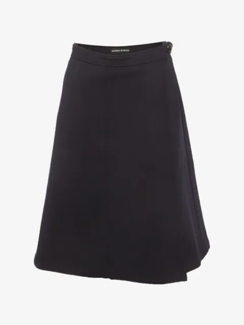 Sonia Rykiel Pre-Owned falda midi con estilo cruzado