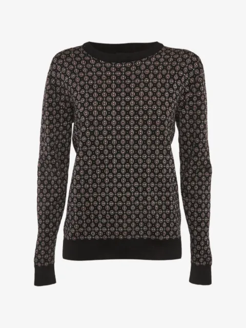 JOSEPH jacquard wool knit sweater
