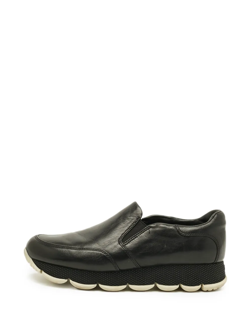 Prada Pre-Owned leather sneakers - Nero