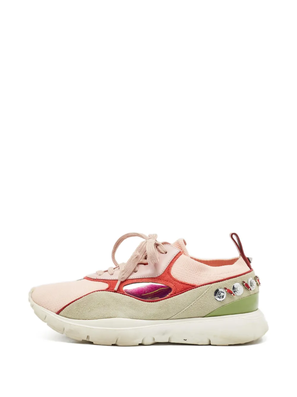Valentino Garavani Pre-Owned Heroes lace-up fastening sneakers - Rosa