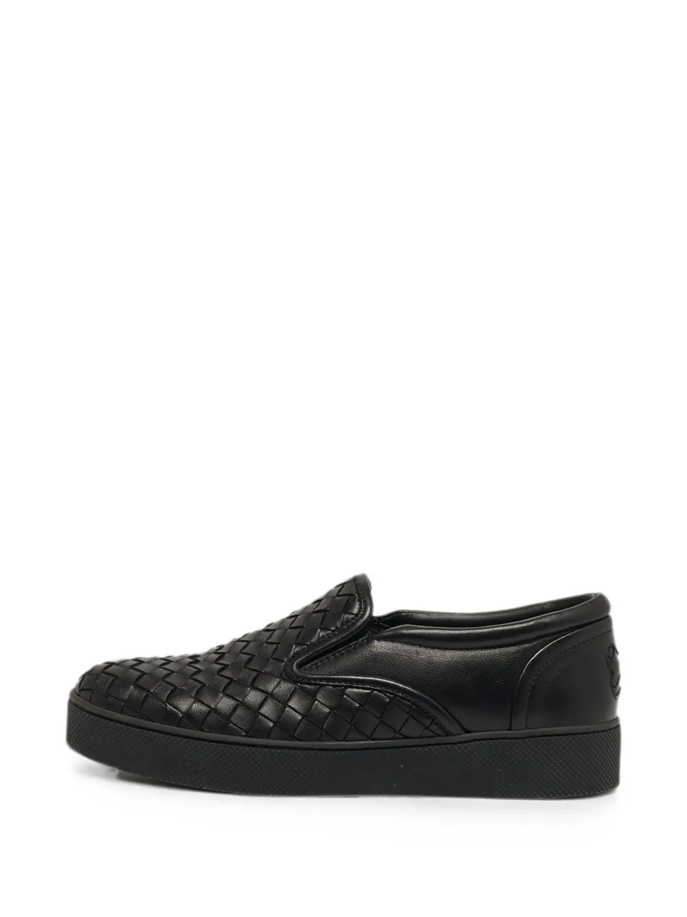 Bottega Veneta Pre-Owned Intrecciato leather sneakers - Nero