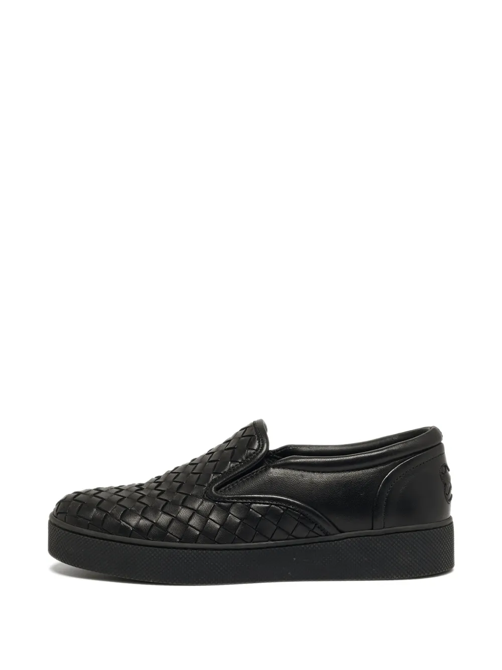 Bottega Veneta Pre-Owned Intrecciato leather sneakers - Schwarz