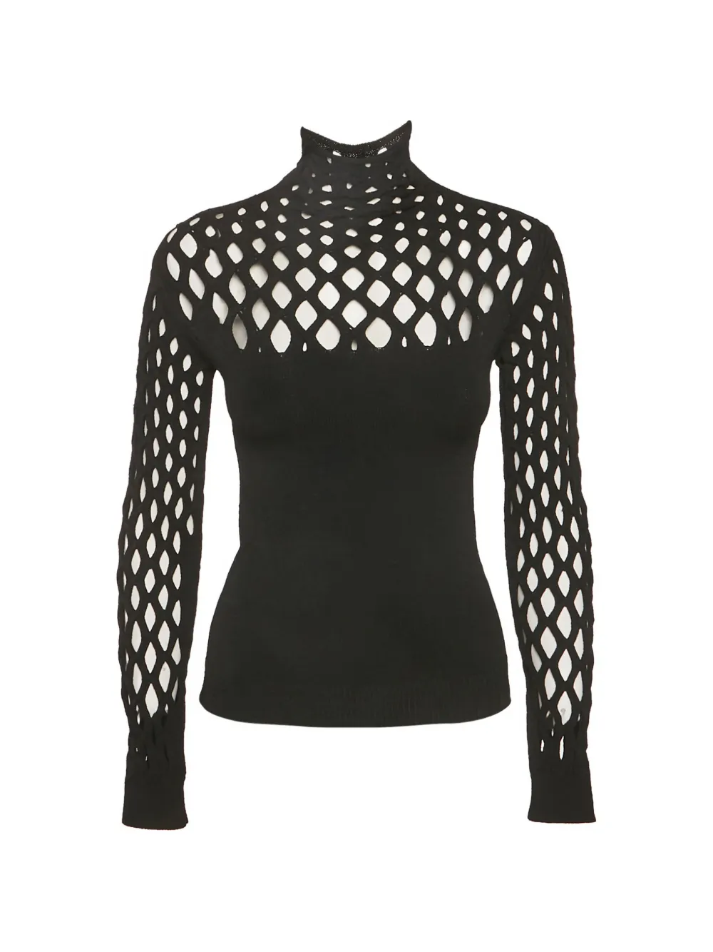 Valentino Garavani Pre-Owned mesh-knit top - Nero