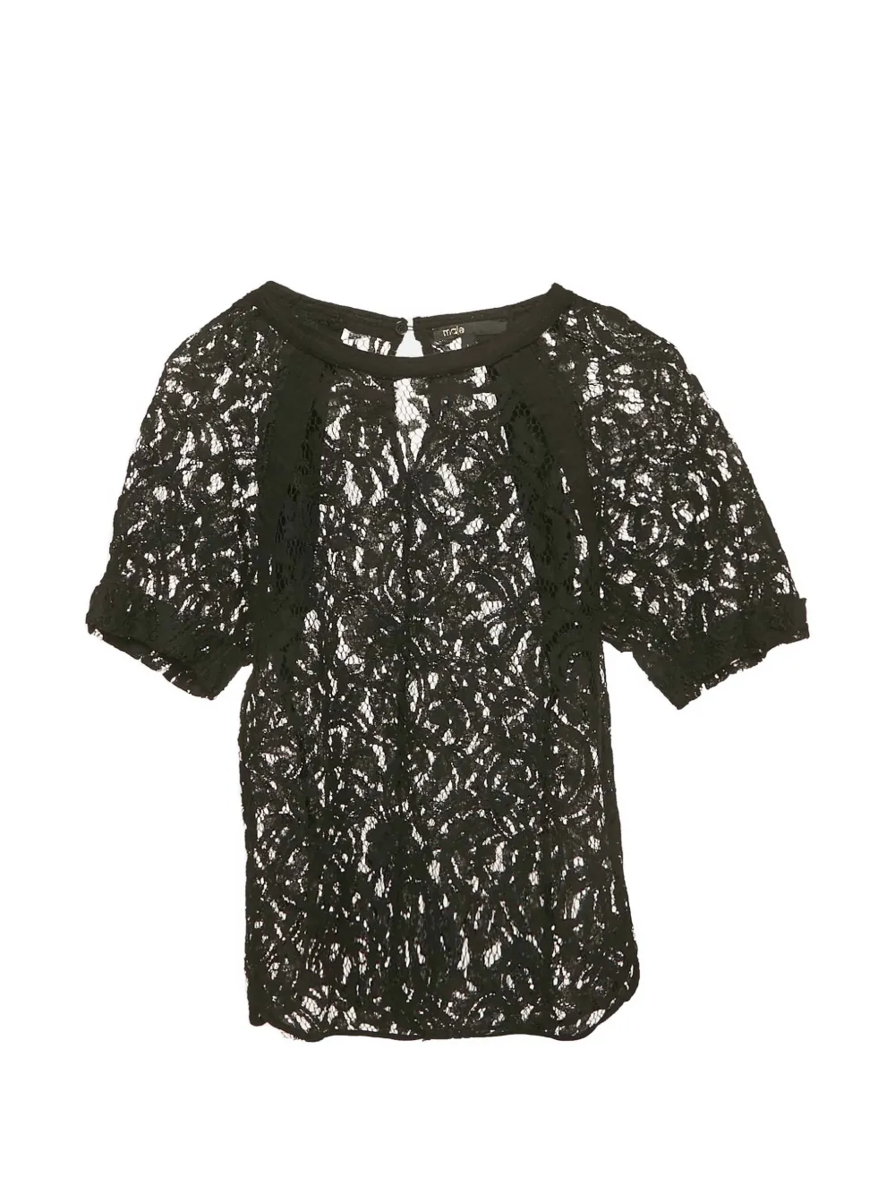 SANDRO round-neck top - Nero