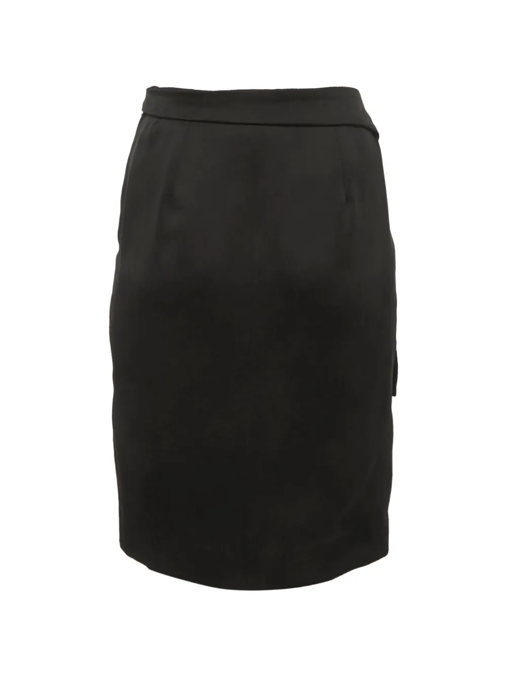 Saint Laurent Pre-Owned side-tie Mini Pencil Skirt | Black | FARFETCH