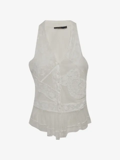 Polo Ralph Lauren Vintage V-neck floral-lace blouse