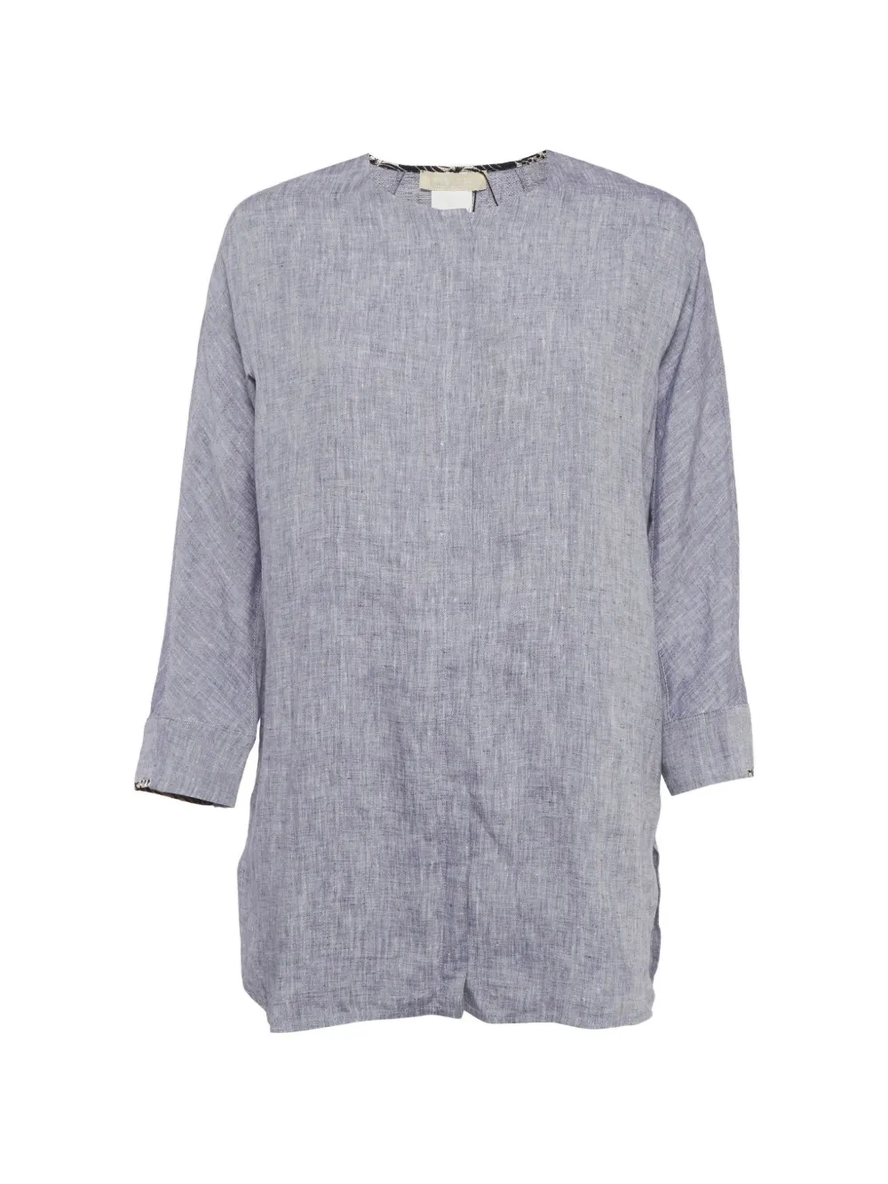 'S Max Mara long-sleeved linen shirt - Blue