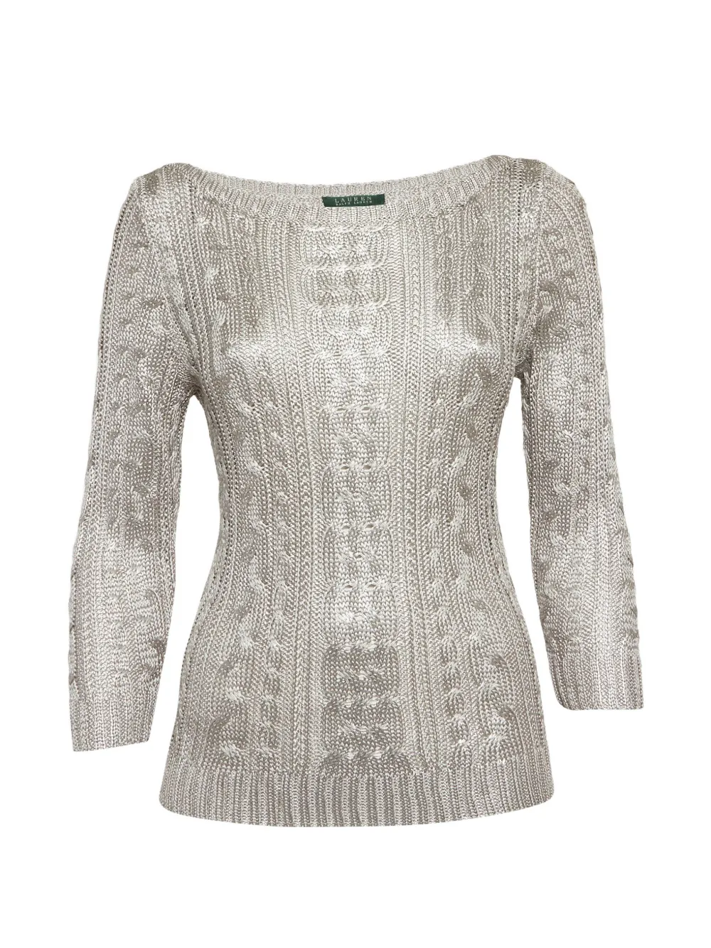 Ralph Lauren Vintage cable-knit sweater - Argento