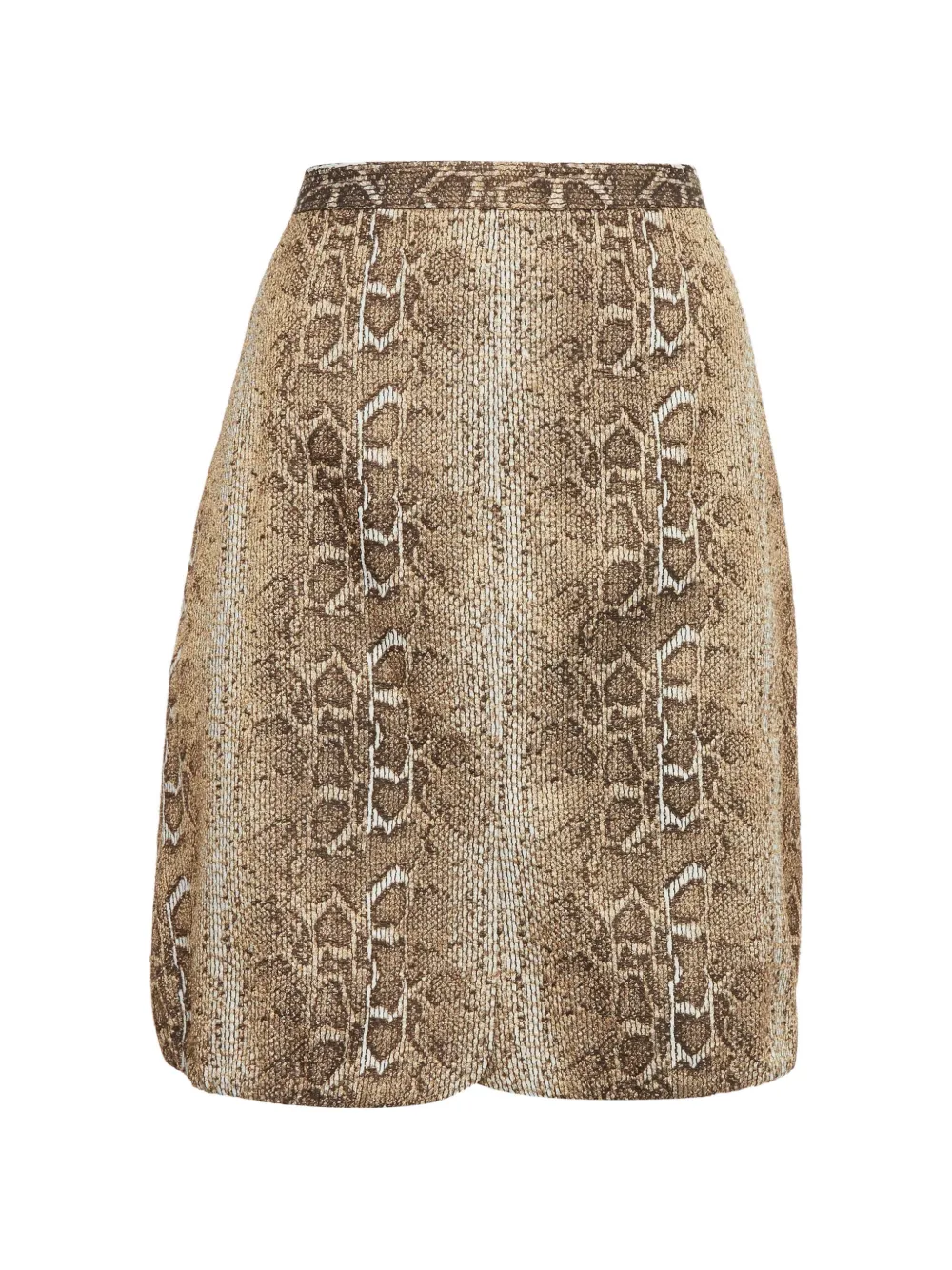 Giorgio Armani Pre-Owned jacquard-texture mini skirt - Toni neutri