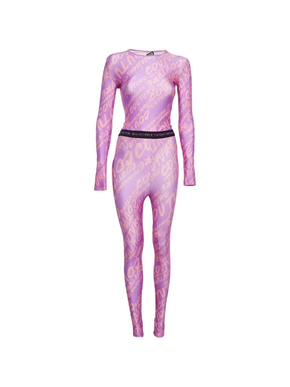 Versace Jeans Couture logo-print jersey set - Viola