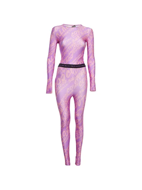 Versace Jeans Couture комплект из топа и легинсов с логотипом