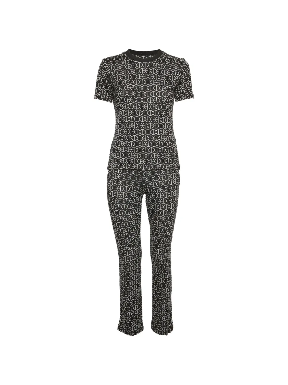 Hermès Pre-Owned H Rond jacquard trousers set - Nero