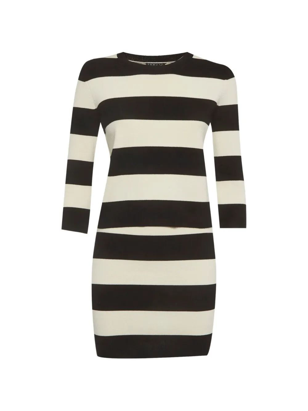 Theory striped knit skirt set - Bianco