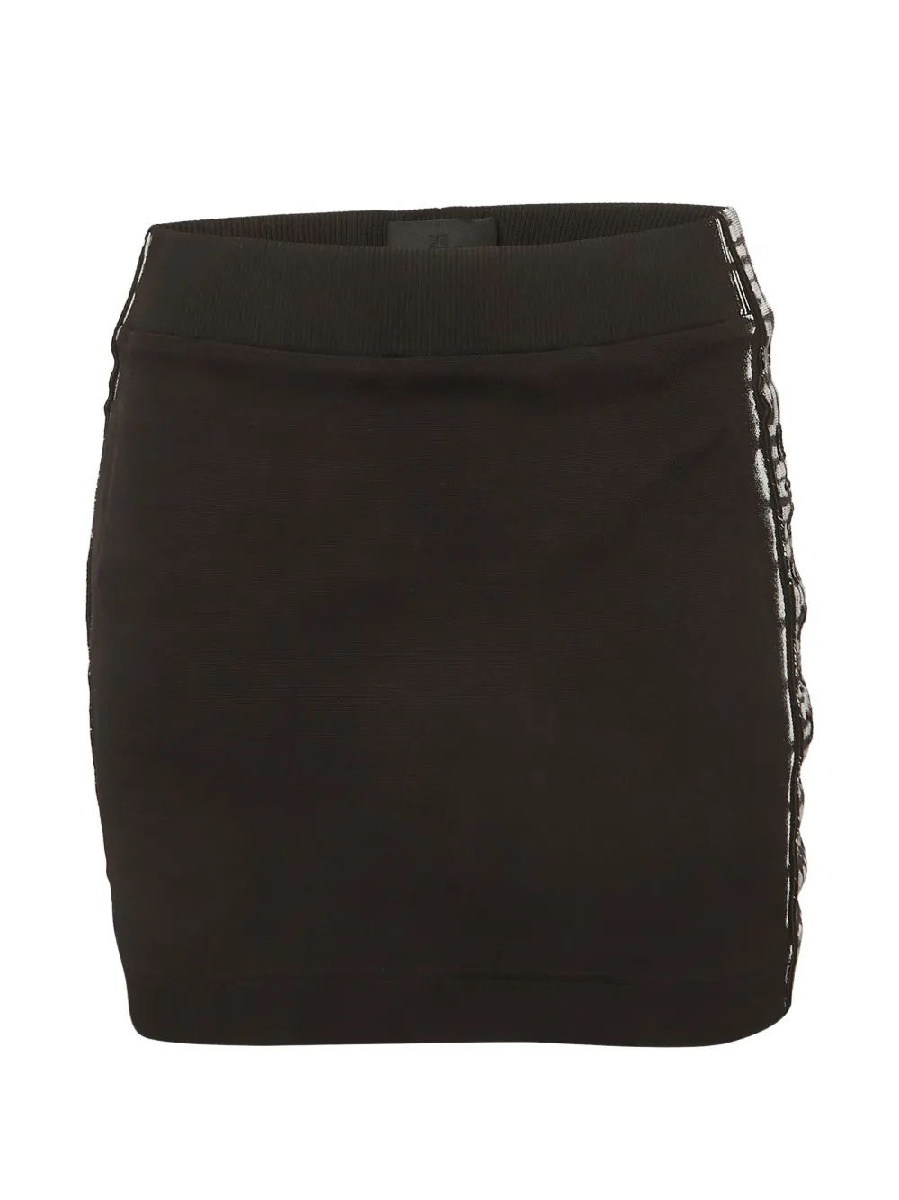 Givenchy Pre-Owned logo-stripe knit mini skirt - Nero