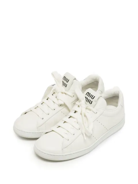 Miu Miu Pre-Owned ローカット レザースニーカー