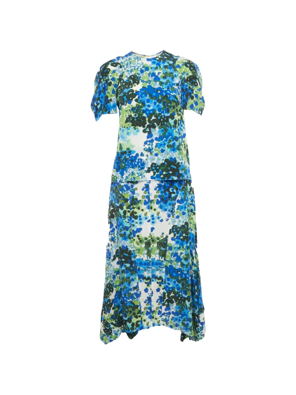 Stella McCartney Pre-Owned Naya floral-print maxi skirt set - Blu