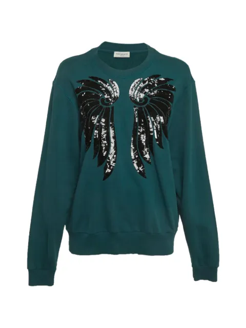 Dries Van Noten Pre-Owned sudadera bordada con lentejuelas
