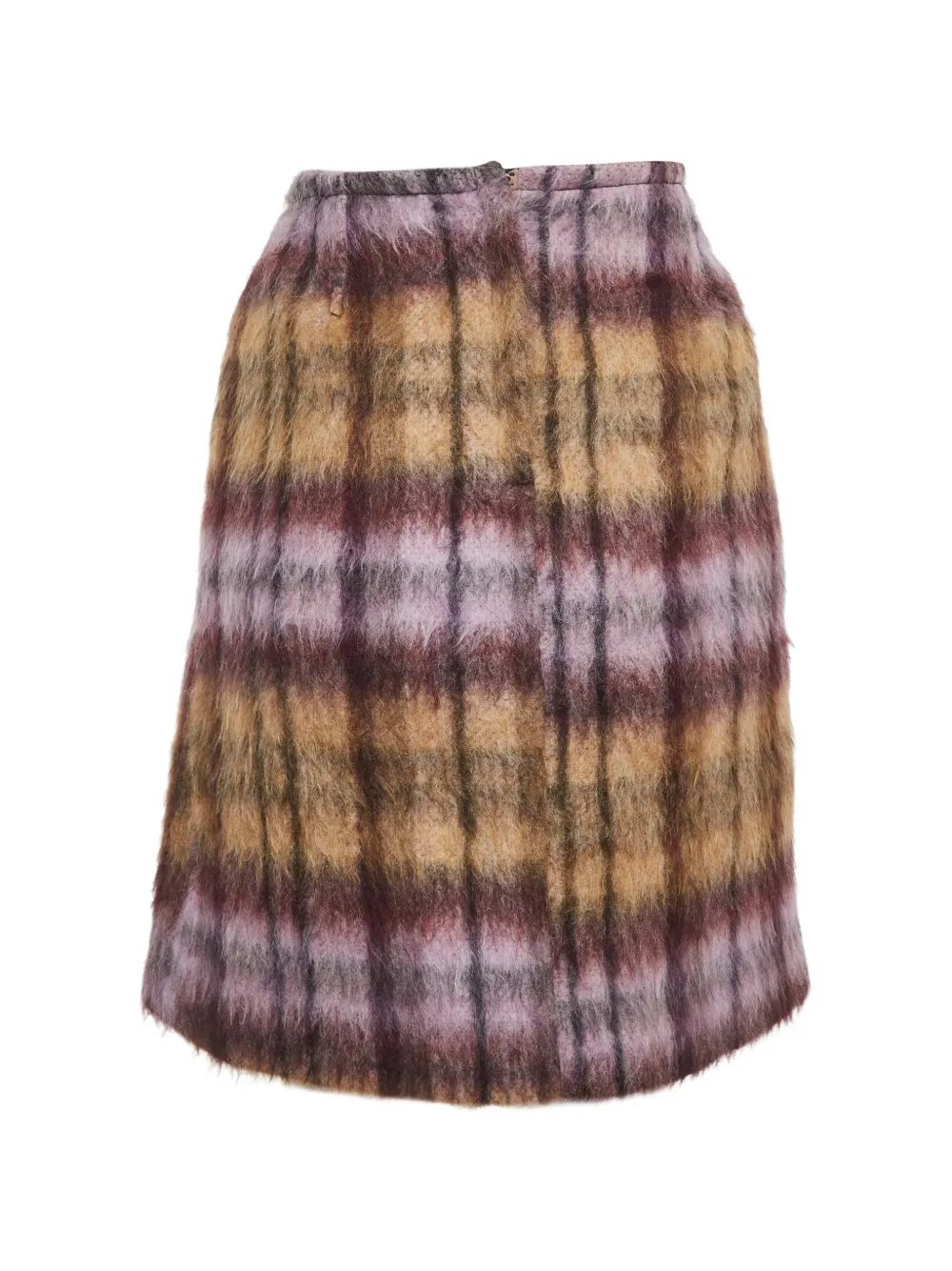 See By Chloé Vintage plaid-pattern mini skirt - Toni neutri