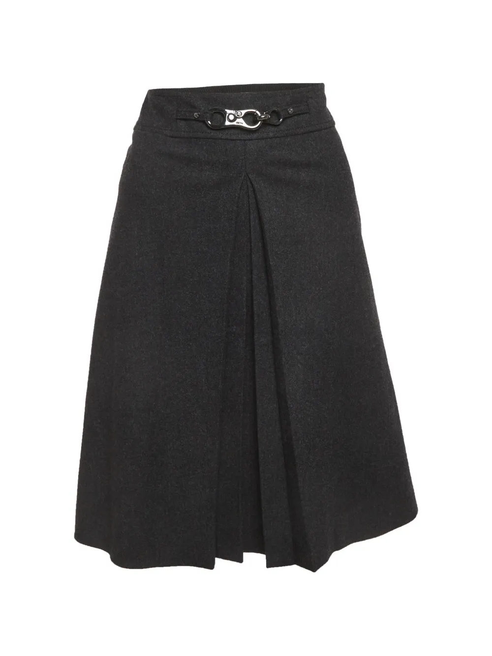 Celine Pre-Owned pleated mini skirt - Grigio