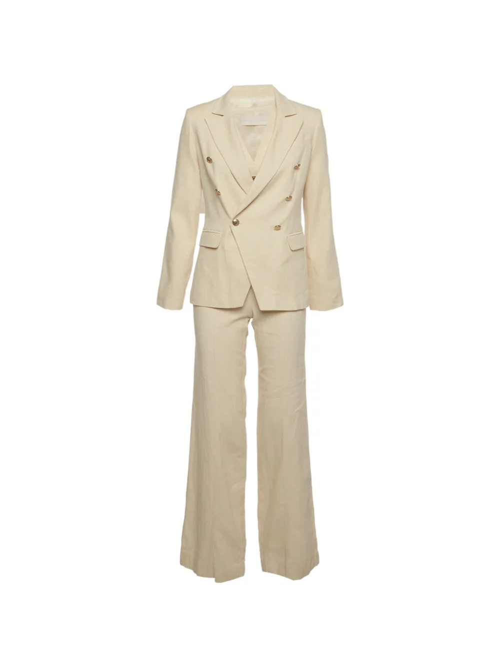 424 double-breasted three-piece suit - Toni neutri