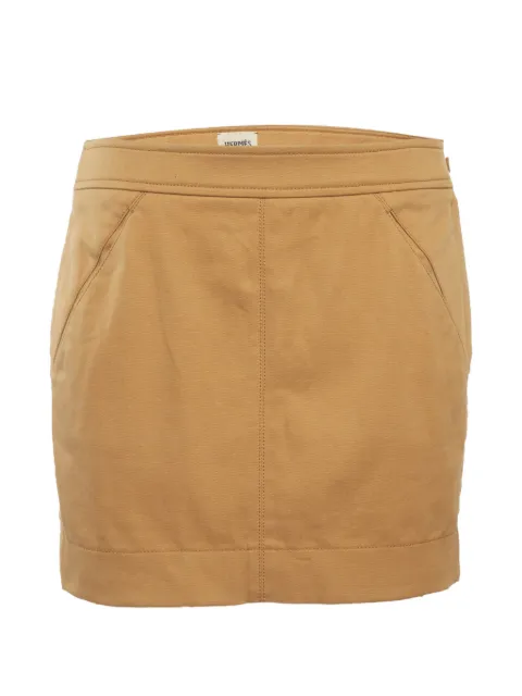 Hermès Pre-Owned zip-fastening cotton mini skirt