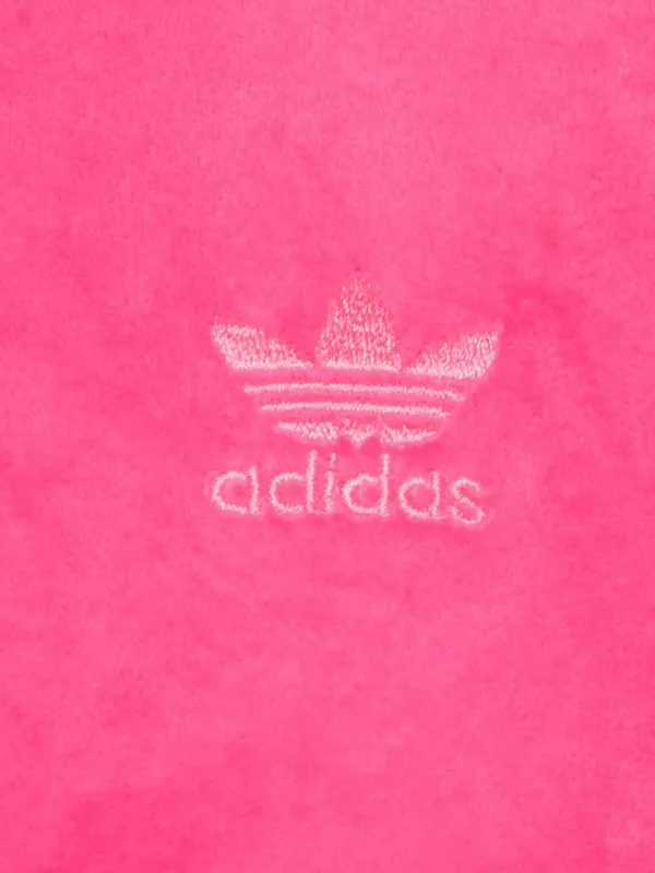 Adidas x Jeremy Scott velvet-texture Tracksuit | Pink | FARFETCH