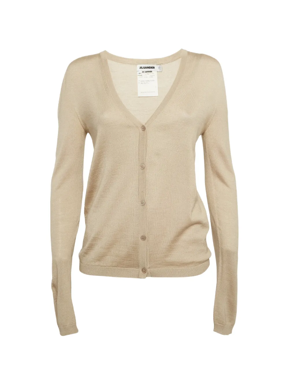 Jil Sander Pre-Owned V-neck knitted cardigan - Toni neutri