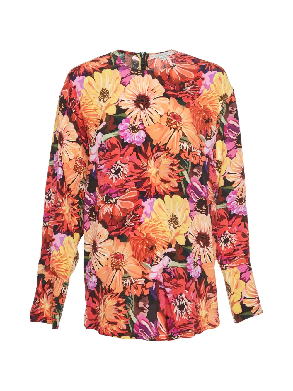 Stella McCartney Pre-Owned floral-print silk blouse - Rosso