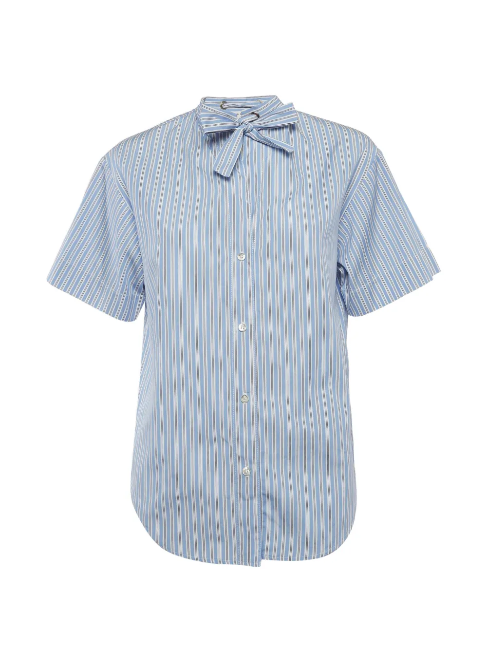 SANDRO Jacob neck-tie shirt - Blu