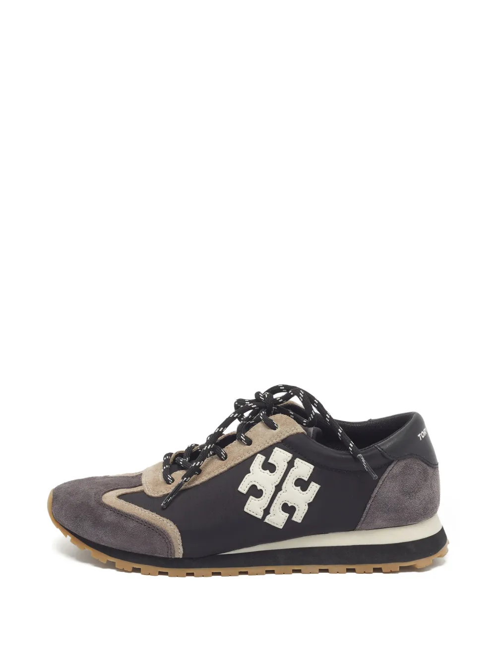 Tory Burch T Monogram lace-up sneakers - Schwarz