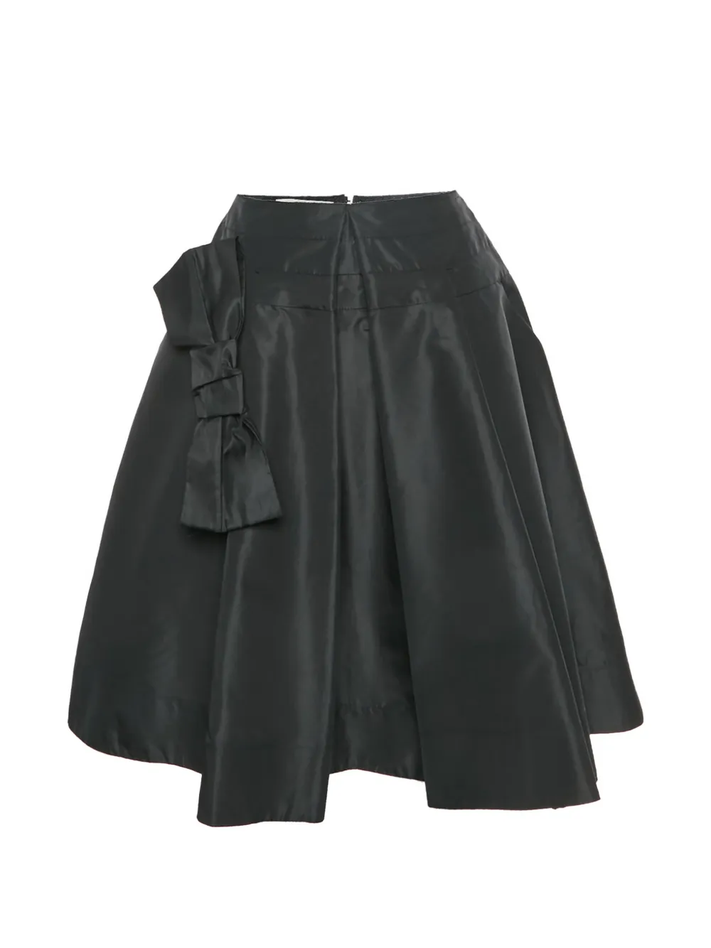 Prada Pre-Owned bow-detail pleated mini skirt - Nero