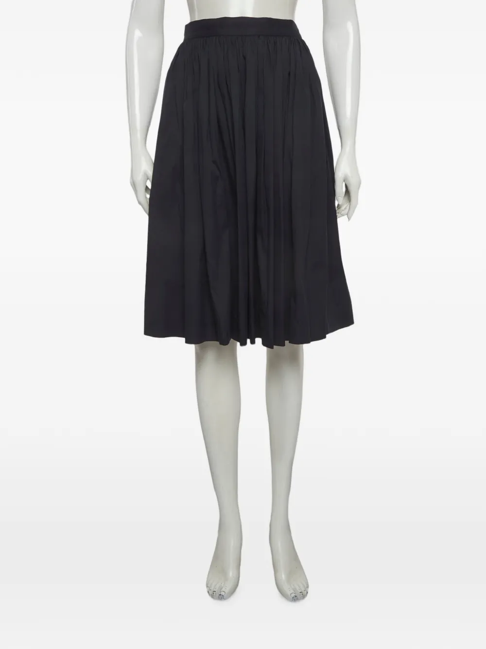 Prada Pre-Owned gathered midi skirt - Nero