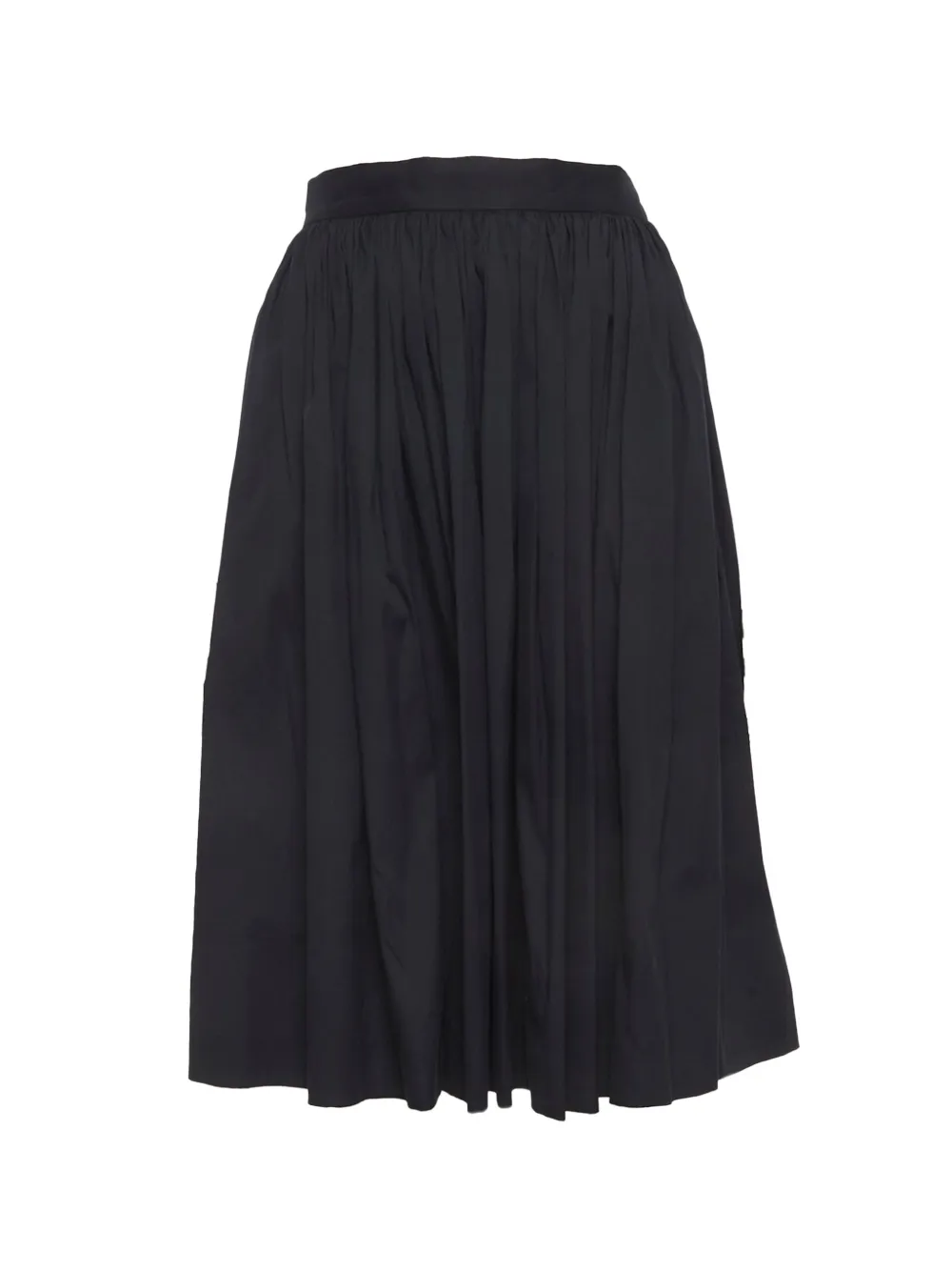 Prada Pre-Owned gathered midi skirt - Nero