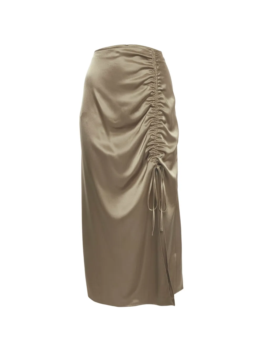 Polo Ralph Lauren Vintage ruched-detail maxi skirt - Braun