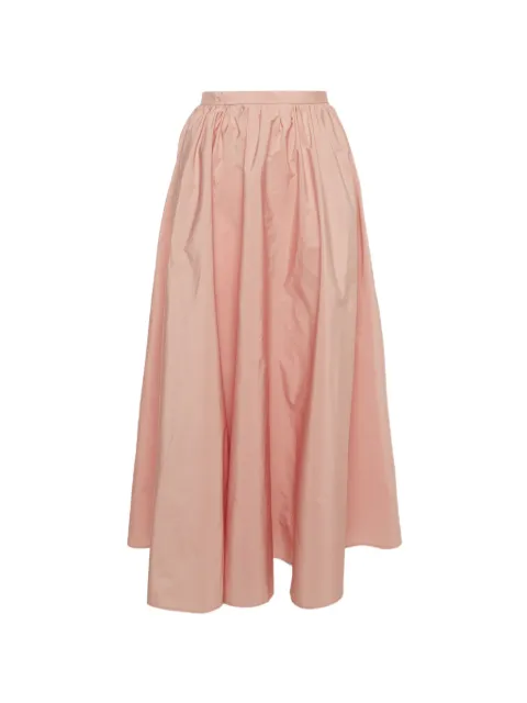 Red Valentino Vintage jupe longue froncée en crêpe