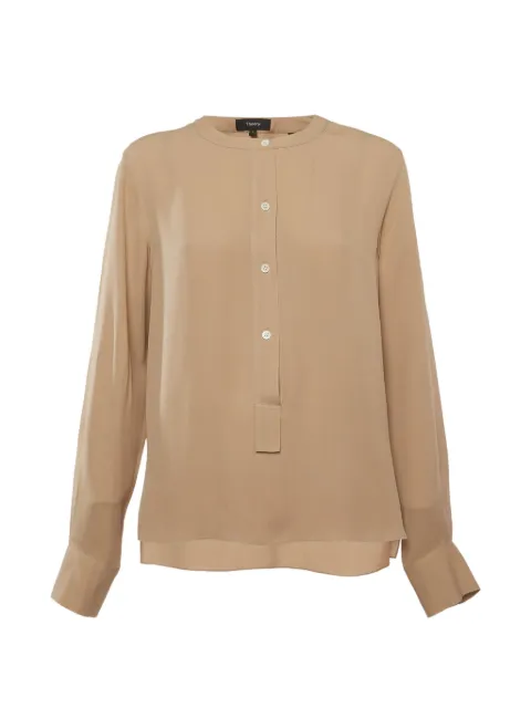Theory long-sleeve blouse