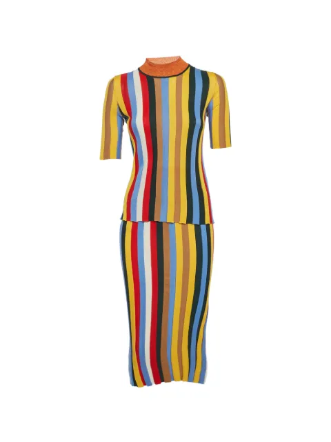 Sonia Rykiel Pre-Owned conjunto de falda a rayas