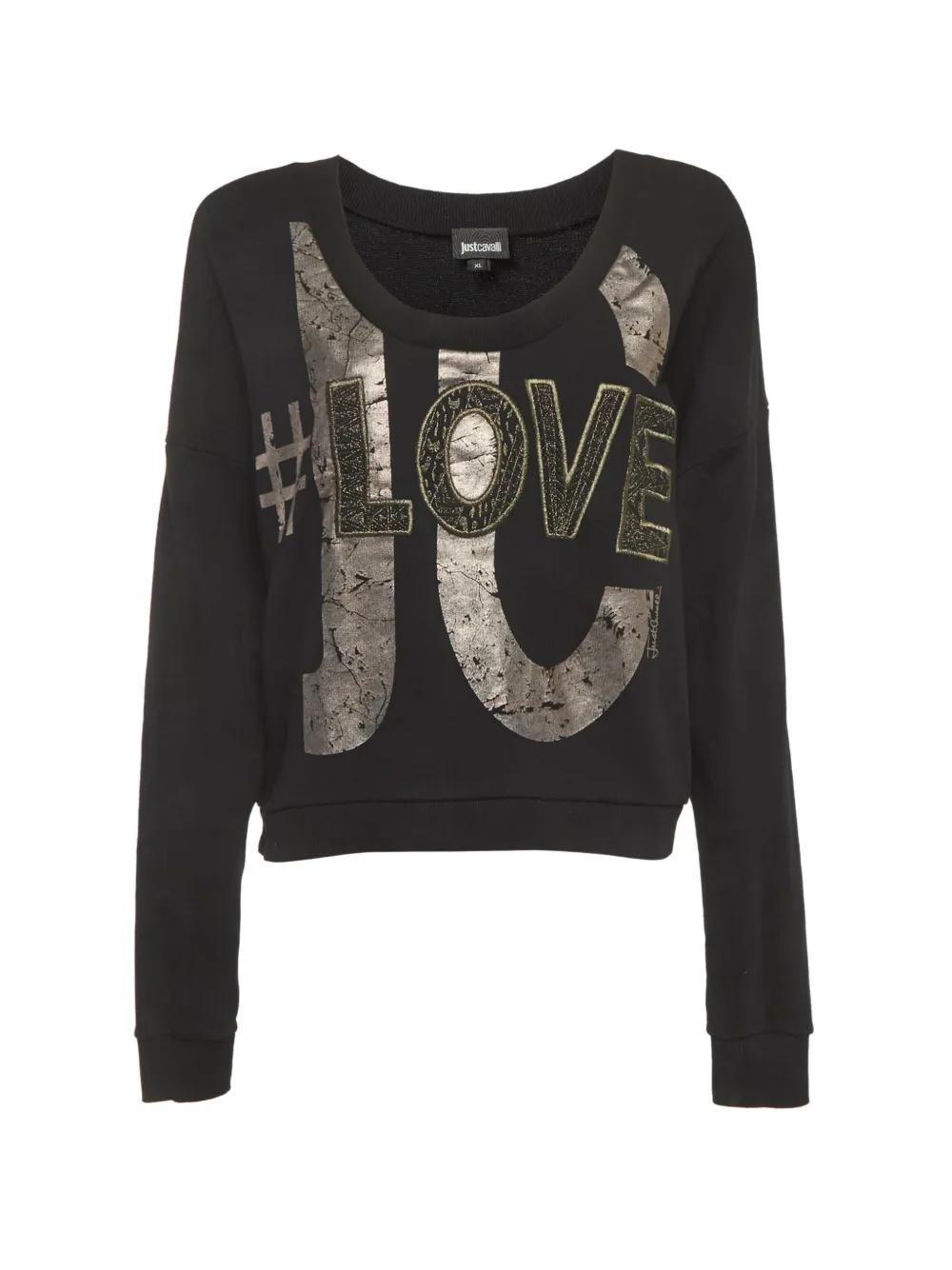 Just Cavalli Vintage sweat brodé - Noir Just Cavalli Vintage sweat brodé - Noir