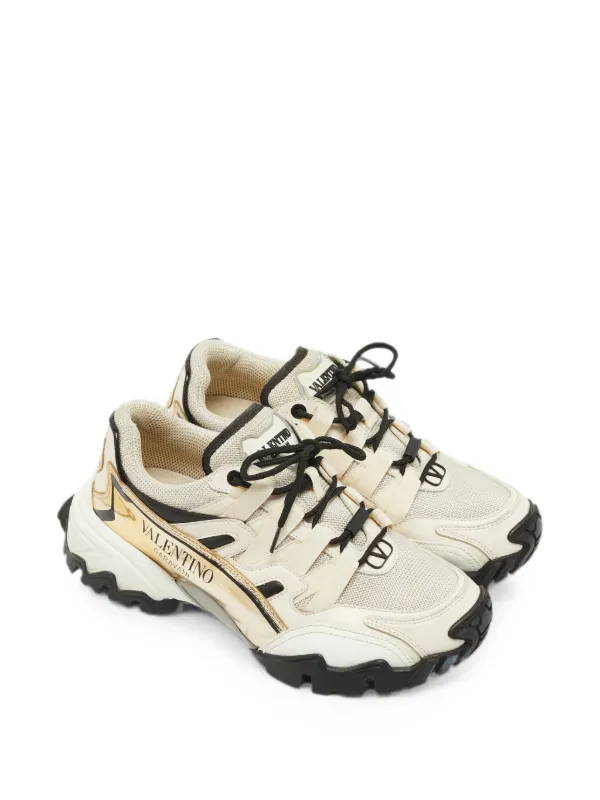 Valentino Garavani Pre-Owned Climbers Sneakers | Neutrals