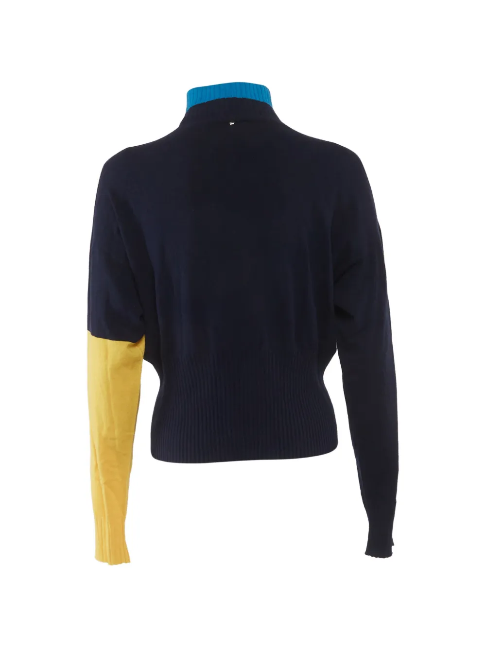 Sportmax color-block turtle-neck sweater - Blu