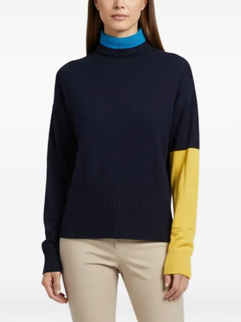 Sportmax Vintage color-block turtle-neck sweater