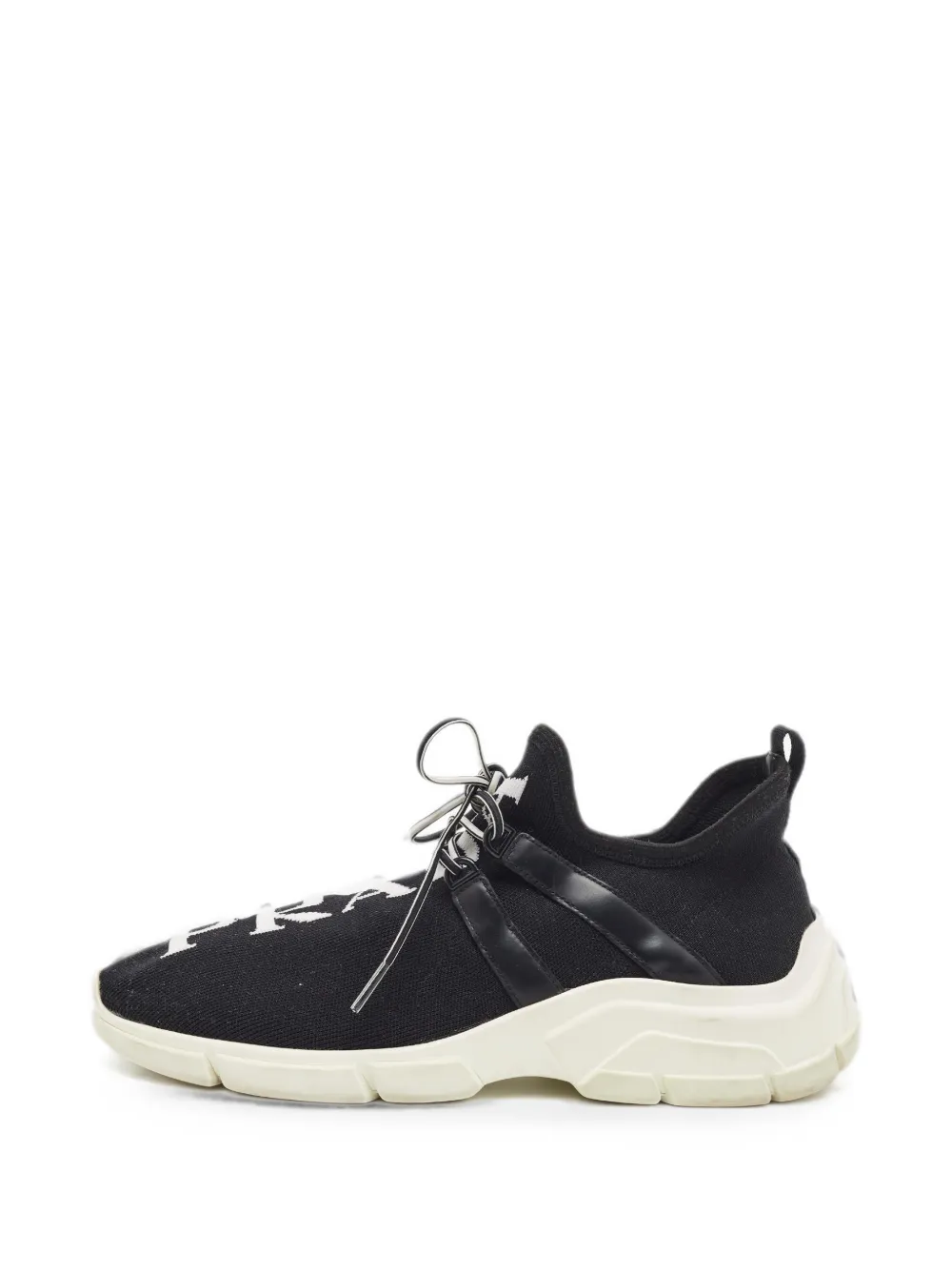 Prada Pre-Owned knit low-top sneakers - Nero
