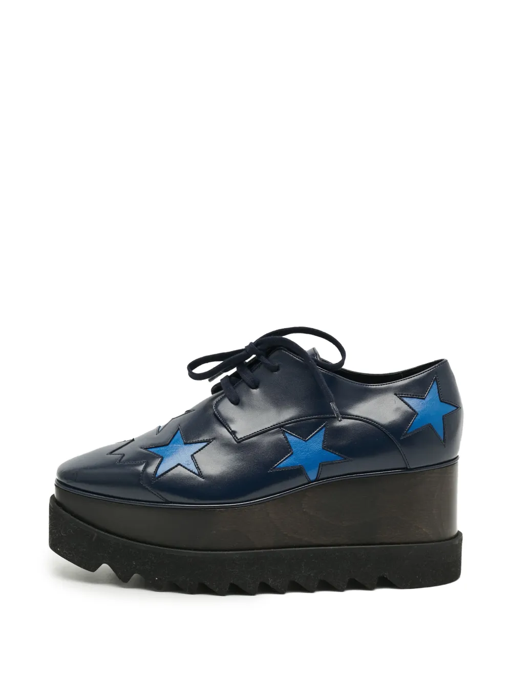 Stella McCartney Pre-Owned Elyse platform derby shoes - Blu