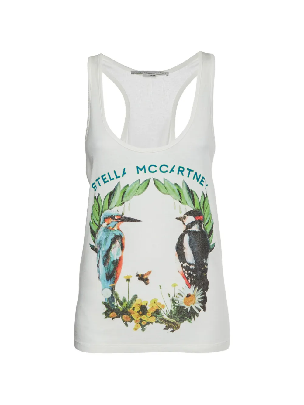 Pre-owned Stella Mccartney Printed Tank Top In White