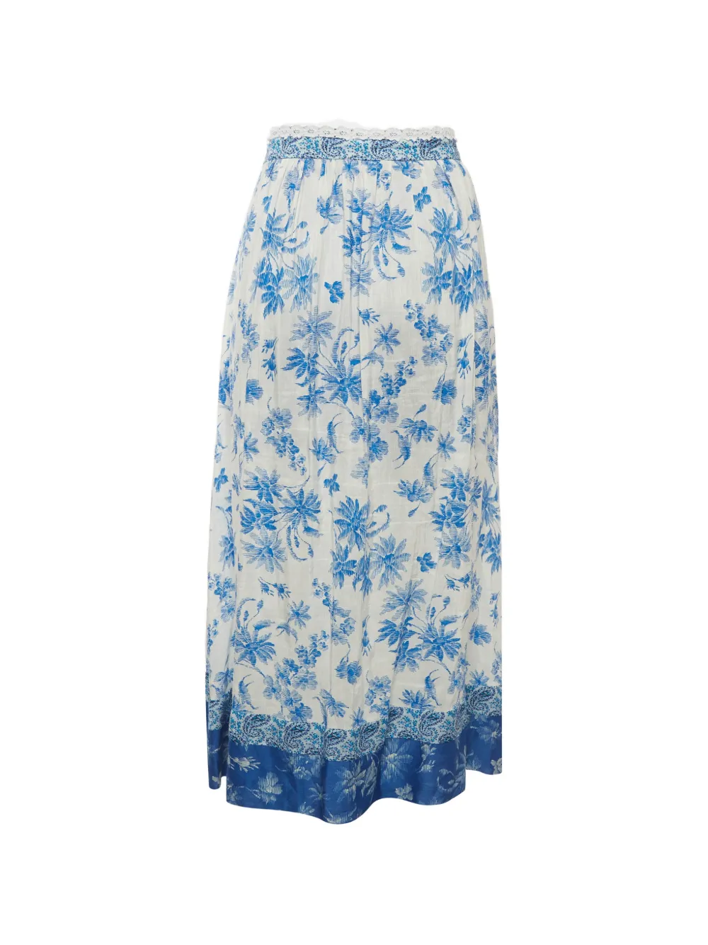 SANDRO floral-print skort - Blu